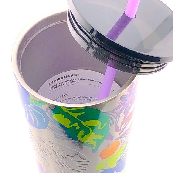 Starbucks Summer Immersive Florals 2023 Stainless Steel Tumbler 24oz - Picture 4 of 9